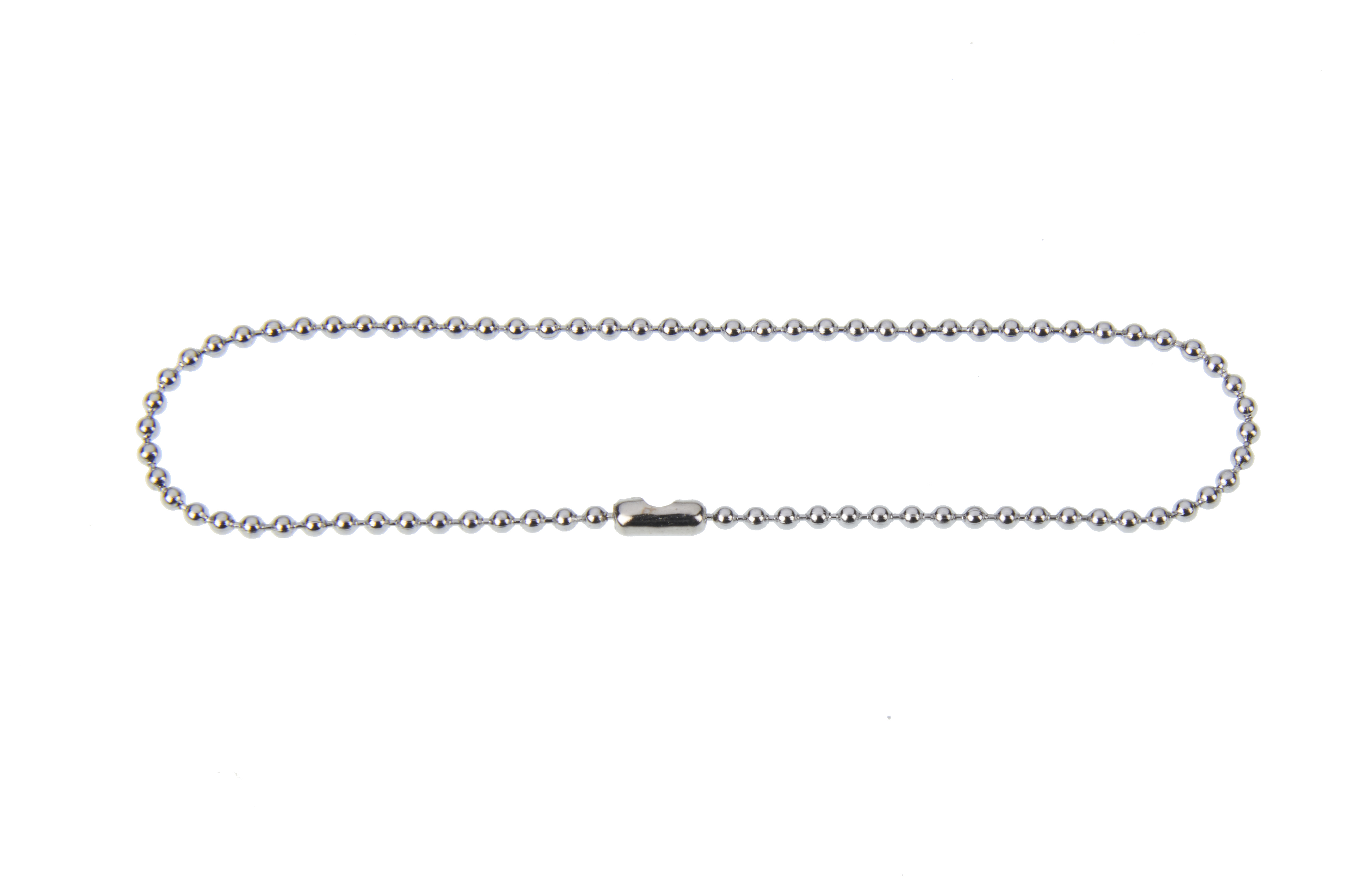 1.5mm x 150mm (6 Inch)  Ball Chain With Connector Tin Plated