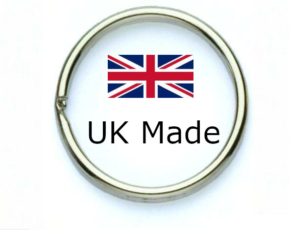 9.8mm Heavy weight Split Ring  Nickel Plated BRITISH MADE