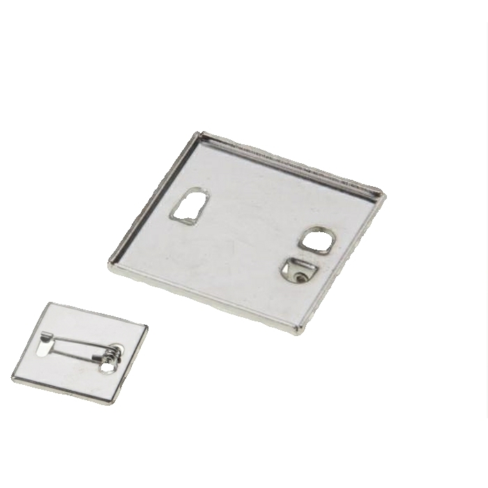 24 X 26mm Brooch Back Nickel Plated