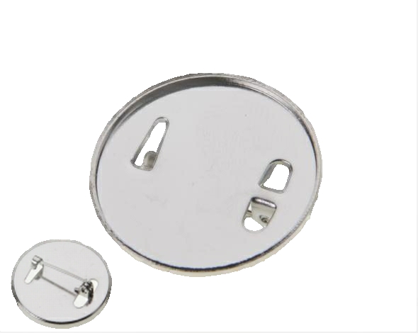 1 Inch Brooch Back Nickel Plated