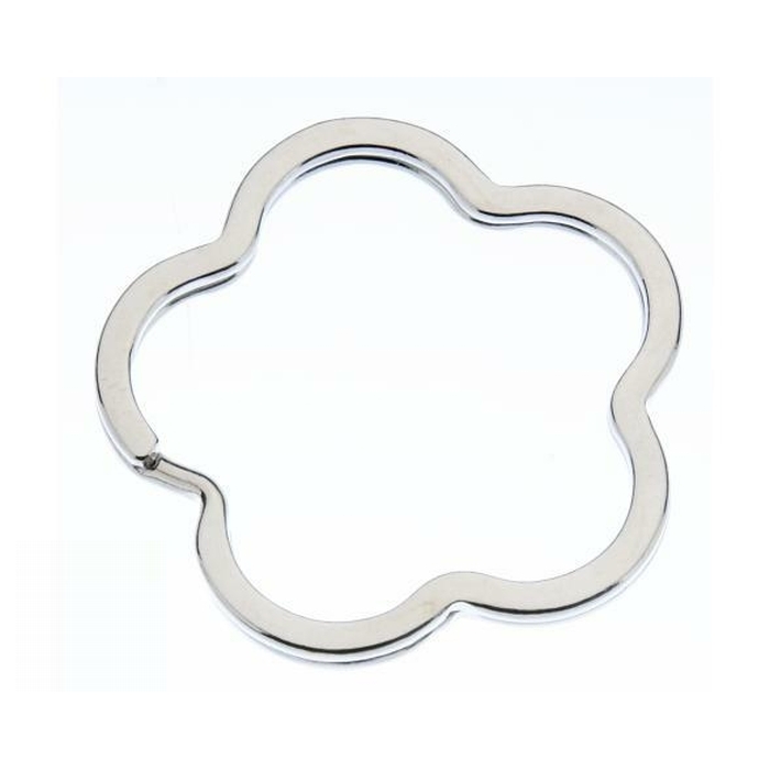 Flower Shaped Splitring 40mm Nickel Plated