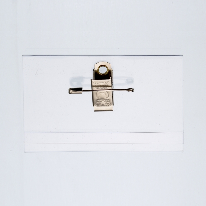 58mm X 89mm Card Holder With Clip & Pin 50 Per Box **From £15.00/100