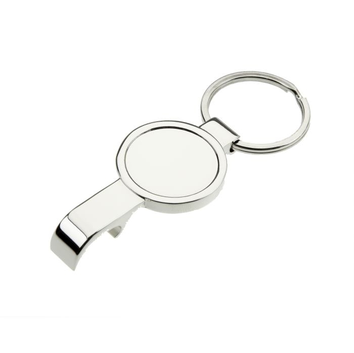 Bottle opener keyring 31 x 60mm to take 25mm insert