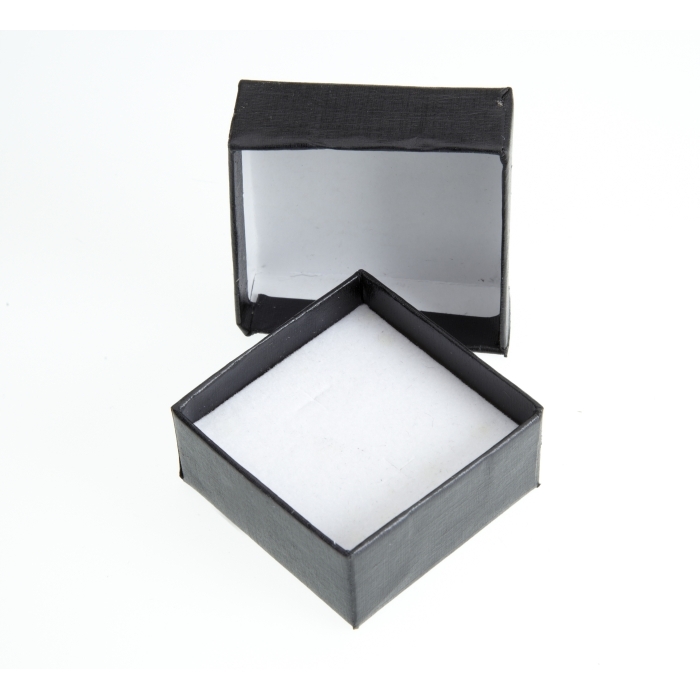 Two Piece Black Jewellery Box 46mm x 46mm x 22mm Deep **From £0.25 Each**