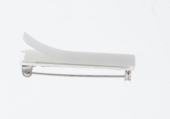 Metal Pin With 7 X 40mm Plastic Plate & Self Adhesive Pad