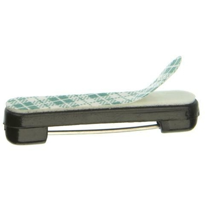 30mm Black Plastic Self Ad Pin