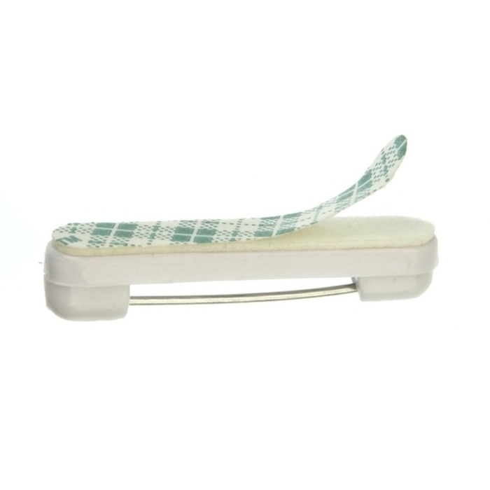 38mm White Self Adhesive Pin